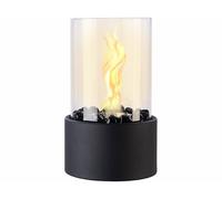 Carlo Milano Cheminée décorative au bioéthanol cylindrique - coloris noir