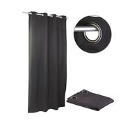 Carlo Milano Rideau occultant 145 x 245 cm avec œillets 4 cm - coloris noir