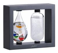Carlo Milano Thermomètre de Galilée et baromètre de Fitzroy – cadre en bois