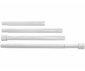 Carlo Milano Tringle télescopique 72-145 cm pour rideau de douche - coloris blanc