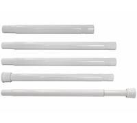 Carlo Milano Tringle télescopique 72-175 cm pour rideau de douche - coloris blanc