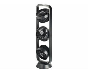 Carlo Milano Triple ventilateur sur pied 105 W télécommandé VT-400.trio