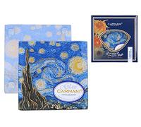 CARMANI Dessous de verre avec motif Vincent Van Gogh, La Nuit étoilée