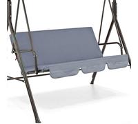 CARMOTTER Housse de chaise pour balancelle de jardin, housse de remplacement pour siège de balancelle de jardin de 150 cm, tissu, convient pour chaise à bascule 3 places (gris)