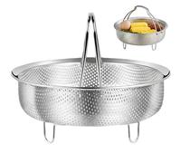 CARMOTTER Panier à Vapeur pour Pots, Panier à Vapeur en Acier Inoxydable pour autocuiseur, Insert pour cuiseur à Riz, Grille de Cuisson Vapeur (Moyen)
