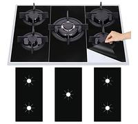 CARMOTTER Tapis de protection pour cuisinière à gaz à 5 trous, protection anti-salissure pour cuisinières à gaz