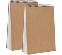 Carnet à Dessin A4 Reliure Spirale Bloc avec Couverture Rigide Papier Cartouche,160 g/m² - 30 Feuilles Carnet De Croquis Papier Convient à Crayon Stylo Aquarelle D'art (2 Pièces)