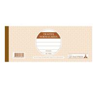 Carnet à souche 101X250 Traites normalisées 50 feuillets - Avoine