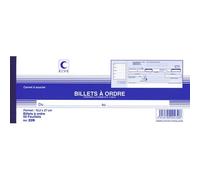 Carnet à souche 'Billets à ordre', 102 x 270 mm