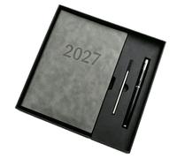 Carnet-agenda quotidien minimaliste 2027,Journal 365 jours reliure cousue (12)