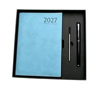 Carnet-agenda quotidien minimaliste 2027,Journal 365 jours reliure cousue (7)