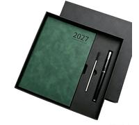 Carnet-agenda quotidien minimaliste 2027,Journal 365 jours reliure cousue (8)