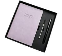 Carnet-agenda quotidien minimaliste 2027,Journal 365 jours reliure cousue (9)