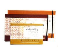 Carnet Aquarelle entoilé spirale 9 x 14 cm 20 feuilles 300g Sennelier