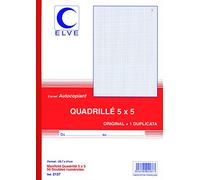 CARNET AUTOCOPIANT QUAD.5/5 297X210 50/2+0 (par 5)