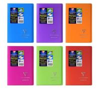 Clairefontaine Lot de 3 Carnets Koverbook 11x17 cm 96 p. 90g 5x5 Polypro Coloris aléatoire