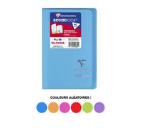 Clairefontaine Carnet Koverbook 9x14 cm - 96 p. petits carreaux 90 g couv. polypro col. aléatoire