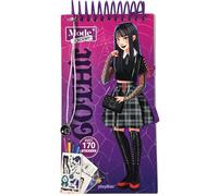 Carnet créatif Mode Academy Gothic (avec un bracelet): Avec 170 stickers