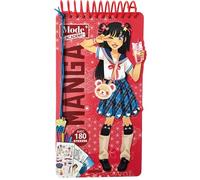 Carnet créatif Mode Academy Manga (avec un bracelet): Avec 180 stickers