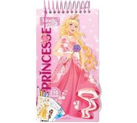 Carnet créatif Mode Academy Princesse (avec un bracelet): Avec 210 stickers