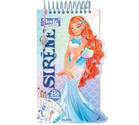 PlayBac Carnet créatif Mode Academy Sirène – avec un bracelet – 250 stickers