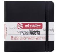 Carnet Croquis 12x12cm - 80g - 80 Feuilles - Noir - Royal Talens