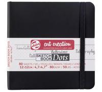Carnet Croquis 12x12cm - 80g - 80 Feuilles - Noir - Royal Talens