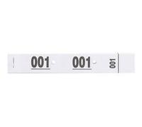 Carnet de 50 tickets vestiaire blancs - Lot de 20 - Exacompta G
