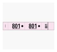 Carnet de 50 tickets vestiaires numérotés de 3 volets (dont 2 volets avec trous) - Format 20x3 cm - Rose