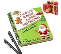 Carnet de cartes de Noël pour adultes Livret À Spirales Avec Vœux Festifs
