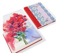 Carnet de croquis en aquarelle, couverture rigide, format 21 x 14,6 cm, 100 % coton, papier pressé fin, 24 feuilles