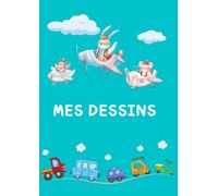 Carnet de Dessin enfants pour filles ou garçons : Grand Carnet A4 de 100 Pages Blanches - Cahier de Dessin de 21x29.7 cm