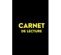 Carnet de lecture: Carnet de lecture noir de 101 pages avec 50 fiches à compléter. Idée de cadeau