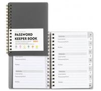 Carnet de mots de passe A6 avec index alphabétique.
