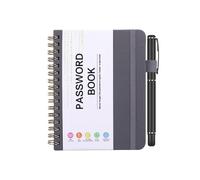 Carnet de mots de passe avec onglets alphabétiques - Porte-stylo à en similicuir | Organiseur d'adresses de connexion Internet, sécurisé hors ligne, de nom d'utilisateur de site Web