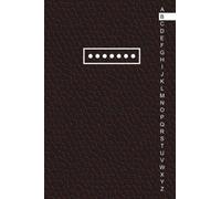 Carnet de Mots de Passe: Carnet de mots de passe alphabétique - Cahier pour vos identifiants et mots de passe Internet - Répertoire alphabétique - Petit format pratique A5 - 110 pages - Cuir noir .