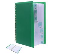 Carnet de Mots de Passe Verrouillé A5 à Spirale, Répertoire | Repertoire Alphabétique A5, PP et Papier, Pages Indexées, Vert, pour Travail et Voyage