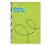 Carnet de musique ApPunto 12 pentagrammes 9 mm + annotations - vert