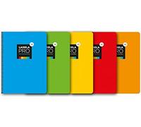 Carnet de notes à spirales Lamela 100 feuilles Folio 3x3 grille avec différentes marges -pack of 5u-.
