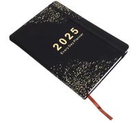 Carnet de Notes Annuel 365 Jours, Agenda Portable Noir en Papier | Planification Quotidienne Simple, Écriture Fluide, Format Léger, Style Délicat, Usage Élève et Bureau