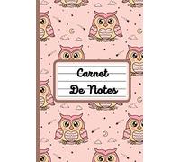 Carnet de Notes: Hibou | Carnet de notes ligné | Taille 15,24cm x 22,86cm | 100 pages lignées | Cahier de brouillon, journal intime, cahier de texte, écriture à l'école | 4-21