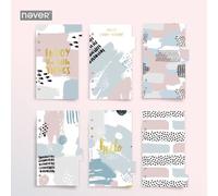 Carnet De Notes, Pages De Remplissage D'étiquettes A6 Planificateur Index Diviseur Pour Filofax Dokibook Spirale, 6 Feuilles/Ensemble