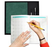 Carnet de planification esthétique complet de 12 mois | Carnet de travail 2026 pour l'école, les études, les affaires, les voyages, le fitness, la planification des repas