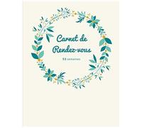 Carnet De Prise De Rendez-Vous: Agenda Pour Prise De Rdv Journalier Calendrier Professionnel Grand Format A4 53 Semaines Planificateur De Journée Professionnel Plages Horaires De 30 Minutes