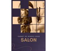 Carnet de rendez-vous pour Salon: Agenda des rendez-vous de l'institut de beauté à la journée et à l'heure avec des incréments de 30 minutes (Blue Design)