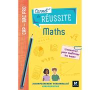 Carnet de réussite maths, CAP, bac pro