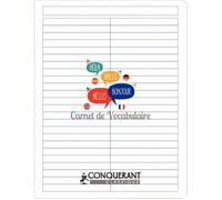 Carnet de vocabulaire - CONQUERANT - 96 pages - format 17 x 22 cm