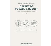 CARNET DE VOYAGE & BUDGET: Planifier, Économiser, Capturer vos souvenirs - Journal de bord, suivi des dépenses quotidiennes et fiches projet