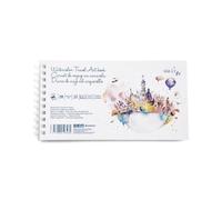 Carnet De Voyage Sm-Lt Spirale 15x28cm Aquarelle 25 Feuilles Microperf 260 G/M²