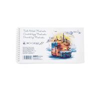 Carnet De Voyage Sm-Lt Spirale 15x28cm Mix Media 25 Feuilles Microperf 160 G/M²